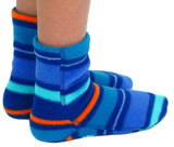 Kids' Nonskid Fleece Socks - Jazz Stripes