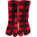 Polar Feet Fleece Tabi Socks - Lumberjack