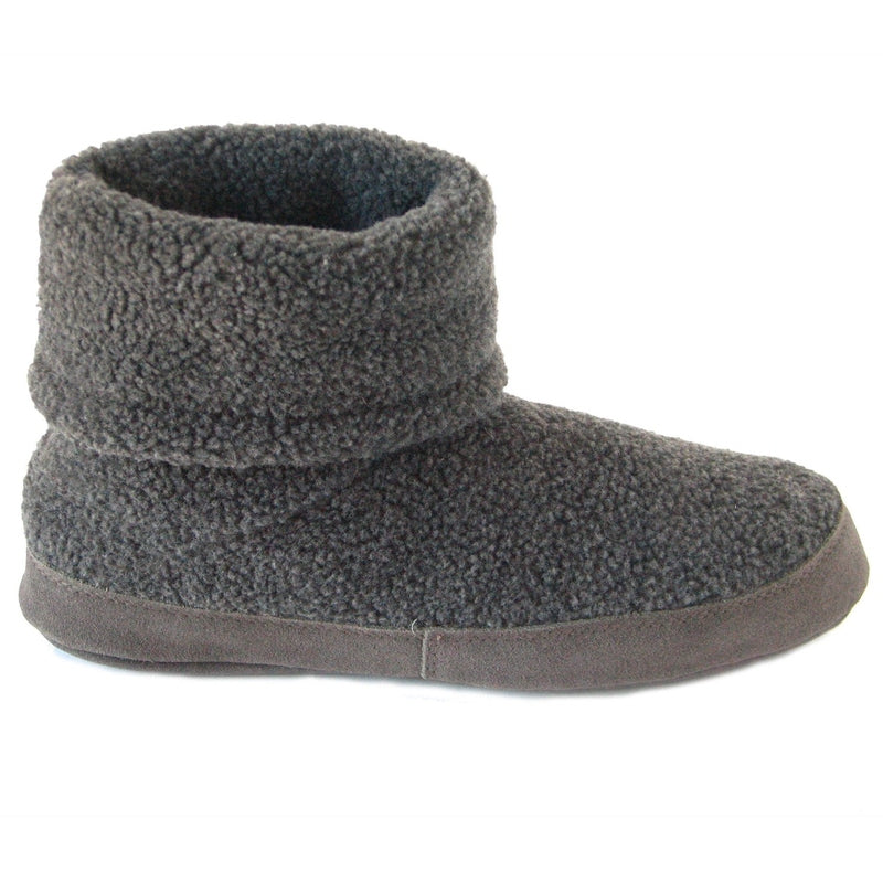 Polar Feet Men's Snugs Slippers in Grey Berber Side View