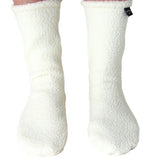 Polar Feet White Berber Fleece Socks Front View