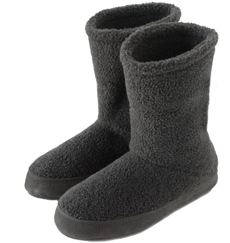 Womens grey 2024 slipper boots
