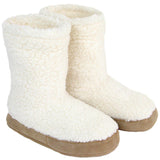 Polar Feet Women's Snugs Slippers in White Berber Pair