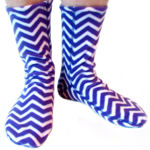 Polar Feet Fleece Socks - Zigzag