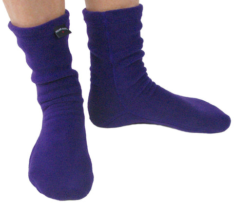 Polar Feet Fleece Socks - Purple Rain