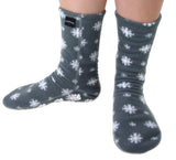 Polar Feet Adult Fleece Socks - Snow