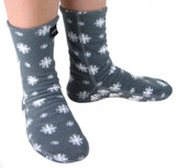 Polar Feet Adult Fleece Socks - Snow