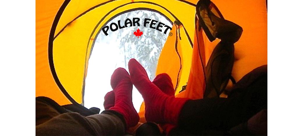 Polar Feet warm nonslip fleece socks with grippy paws